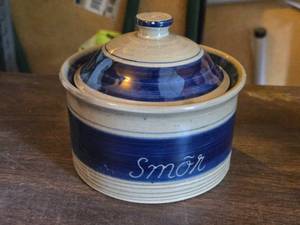 Scandinavian Smor Lidded Stoneware Dish