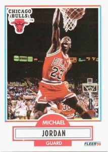 1990 Fleer Michael Jordan Basketball Card #26