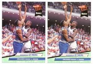 Lot Of Two 1992-93 Fleer Ultra Shaquille ONeal Rookie Cards #328