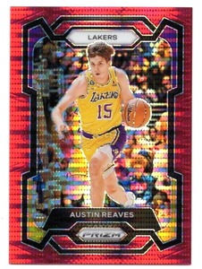 2023-24 Panini Prizm Austin Reaves Red Prizm  #76 299 Basketball Card