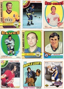 Lot Of 9 Vintage Hockey Cards Including 1978-79 Topps Tom Lysiak #97, 1991-92 Upper Deck Hockey Heroes #7 Brett Hull, and More