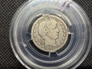 1902 O Silver Barber Quarter