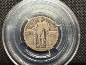 1928 D Silver Standing Liberty Quarter