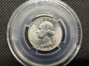 1943 Silver Washington Quarter