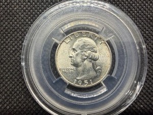1951 Silver Washington Quarter UNC