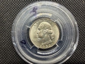 1952 D Silver Washington Quarter UNC