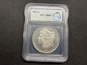 1881 O Morgan Silver Dollar ICG MS61
