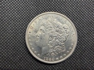1884 O Morgan Silver Dollar