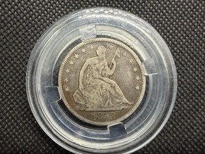 1858 Silver Seated Liberty Half Dollar