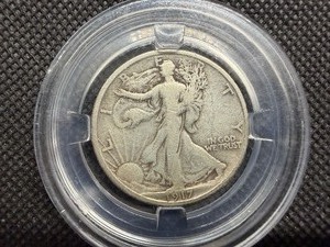 1917 D Silver Walking Liberty Half Dollar