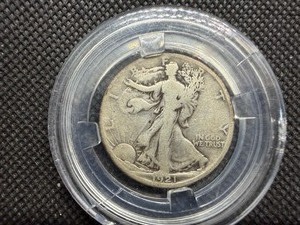 1921 S Silver Walking Liberty Half Dollar