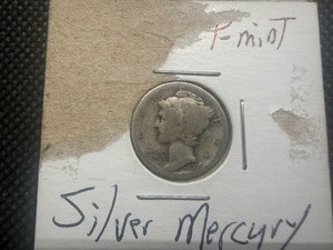 1916 Silver Mercury Dime