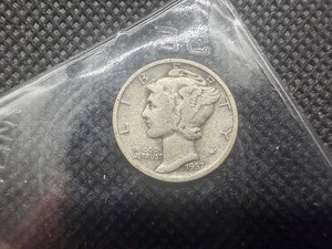 1937 S Silver Mercury Dime
