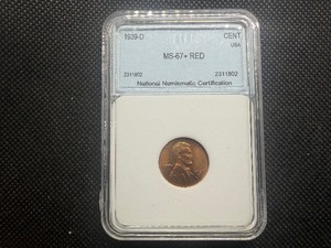 1939-D 1C NNC MS67  Red
