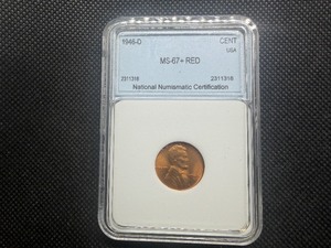 1946-D 1C NNC MS67  Red