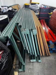 Heavy Duty Pallet Racking  Warehouse Shelving  Multiple Bays with Wood Decking