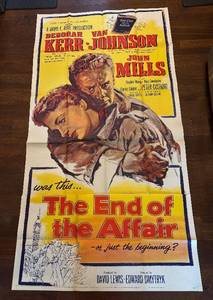 Vintage The End of the Affair Two Panel Unframed Poster Print