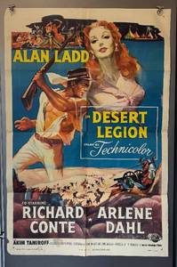 Desert Legion Unframed Poster Featuring Alan Ladd