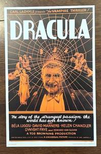 Dracula Unframed Movie Poster - Bela Lugosi - Universal Pictures