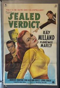 Sealed Verdict Unframed Movie Poster