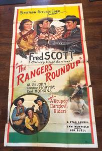 The Rangers Roundup Vintage Two-Panel Unframed Poster