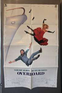 Overboard Unframed Movie Poster Print featuring Goldie Hawn & Kurt Russell