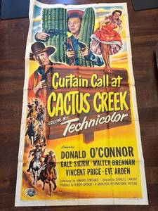 Vintage Curtain Call at Cactus Creek Two-Part Unframed Movie Poster