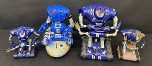 Lot of 4 Distinctive Robot Toys by Trendmasters