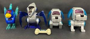 Vintage Robotic Pet Toys Tiger Electronics Po-Chi (Lot of 4)