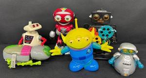 Unique Robot Toy Figures & Movie Characters Grouping (Lot of 6)