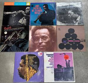 Jazz Vinyl Record Mixed Lot John Coltrane, Cannonball Adderley & Miles Davis (8)