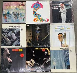 Jazz Vinyl Record Lot Eric Clapton, Wes Montgomery, Monk & More (Lot of 9)