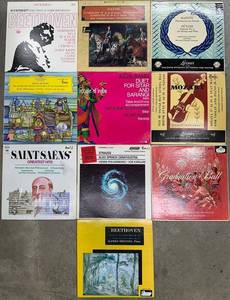 Classical Vinyl Record Album Lot of 10 Beethoven Haydn Mozart & More