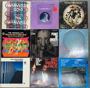 Vintage Vinyl Record Albums Folk Jazz & Soundtrack (Lot of 9)