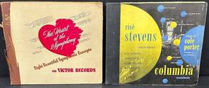 12 Inch Shellac 78 RPM Record Lot RCA Victor & Columbia Masterworks (Lot of 2)