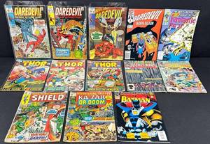 Vintage Comic Book Lot Marvel & DC (Lot of 13)