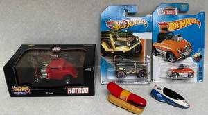 Hot Wheels Die-Cast Car Lot of 5 - 32 Ford, Pedal Driver & More