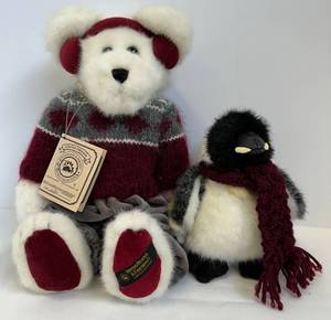 Boyds Bears Plush Pair Brevin B. Bearsky & Willie Waddlewalk 900206