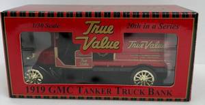 Die-Cast Metal True Value 1919 GMC Tanker Truck Bank