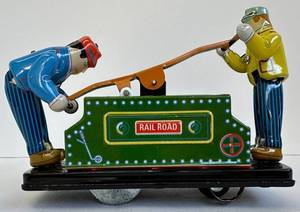 Tin Toy Railroad Hand Car Schylling Collector Series