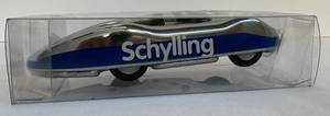 Toy Race Car Schylling Chrome Blue 6in