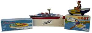 Tin Toy Boats Schylling Victoria, Metalmania & Boat Mixed Lot