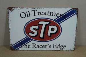 Vintage Style Metal Sign - STP Oil Treatment