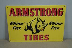 Vintage Style Metal Sign - Armstrong Tires