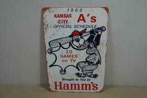 Vintage Style Metal Sign - Hamms Kansas City As