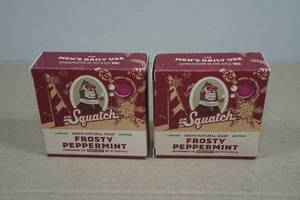 2 Dr Squatch Frosty Peppermint Soap Bars