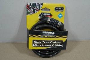 Brinks 6 Flexible Steel Locking Cable