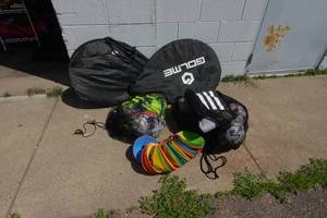 Portable Soccer Nets, Balls, Adidas Ball Bag, and Training Cones