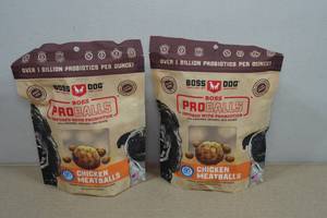 2 Boss Dog Pro Balls Chicken Meatballs Dog Treats