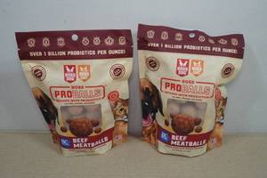 2 Boss Dog Pro Balls Beef Meatballs Dog Treats